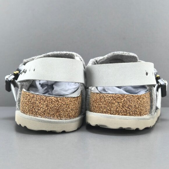 DIOR AND BIRKENSTOCK Tokyo mules in grey nubuck leather - Picture 4 of 13